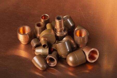 different copper productsの写真素材