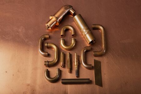 different copper productsの写真素材