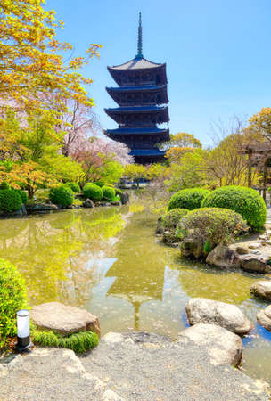 Five-storied pagoda of Toji Temple, Kyotoのeditorial素材