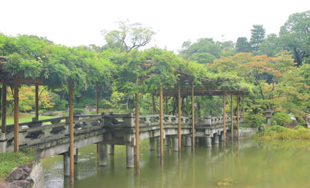 Japanese-style garden at Sendo Imperial Palace, Kyotoのeditorial素材