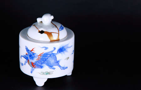gold patch nabeshima ware insense burnerの写真素材