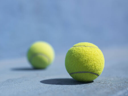 Tennis Balls on the floor