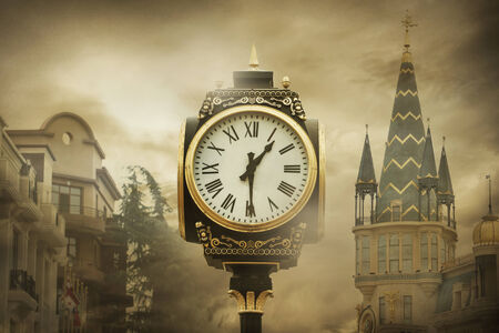 Wactch and Ghost Cityの写真素材