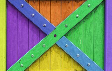 Colorful Wood Backgroundの写真素材