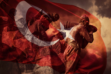 Great Turkish flagの写真素材