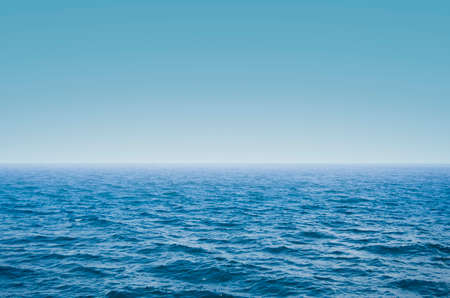 Blue Ocean and Blue Skyの写真素材