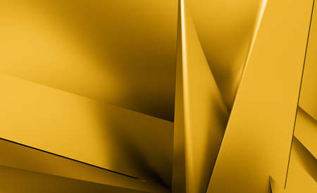 Orange and yellow background of abstract warm curvesの写真素材