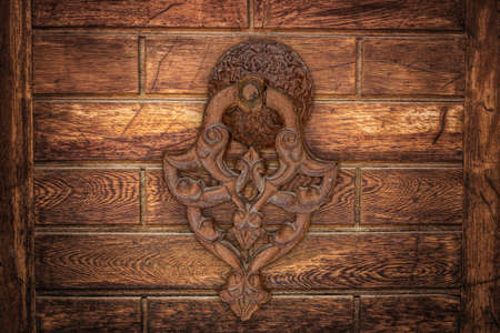 old wooden gate backgroundの写真素材