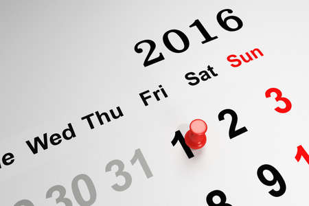 New Year Concept with Calendarの写真素材