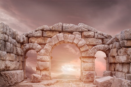Ruins of ancient temple in Turkey, Adanaの写真素材