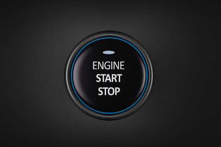 Car engine start and stop button.3d rendering