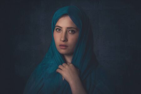 Young Arabic woman. Stylish beauty culture portraitの写真素材
