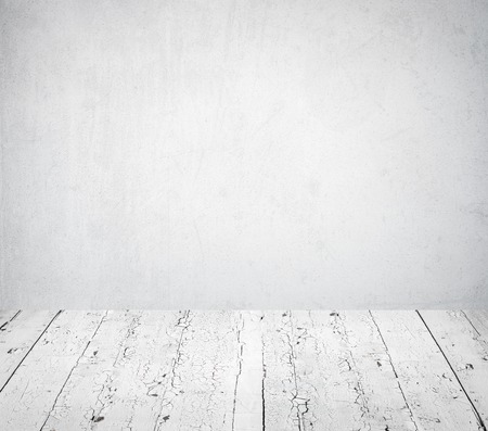 Wooden floor on white backgroundの写真素材