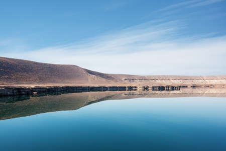 Fantastic views of the turquoise Lake Obersee under sunlight. Dramatic and picturesque sceneの写真素材