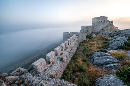 Castle Snake in Adana, Turkey. Old castle ruins.の写真素材