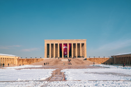 ANKARA, TURKEY - December 27, 2018: Anitkabir in Ankara, Turkey.の写真素材
