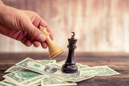 Competation and strategy in financial business is like chess play.