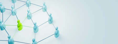 3D rendering of Teamwork, leadership, management and uniqueness conceptの写真素材