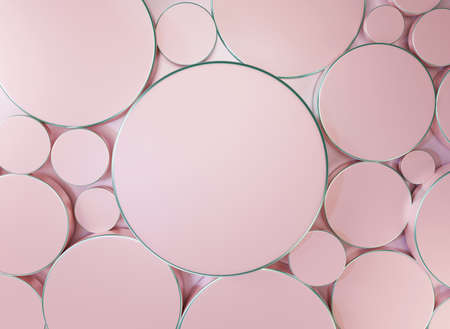 Modern background with circles. Repeated and circular geometric shapes. Abstract 3D design