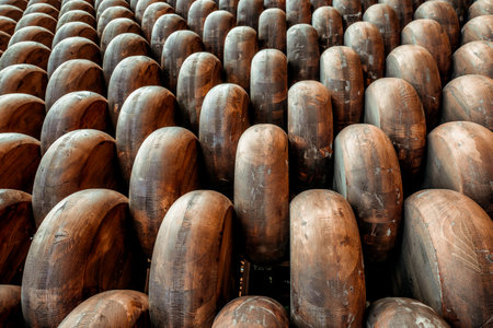 Decorative seamless wood background. Modern architectural designの写真素材