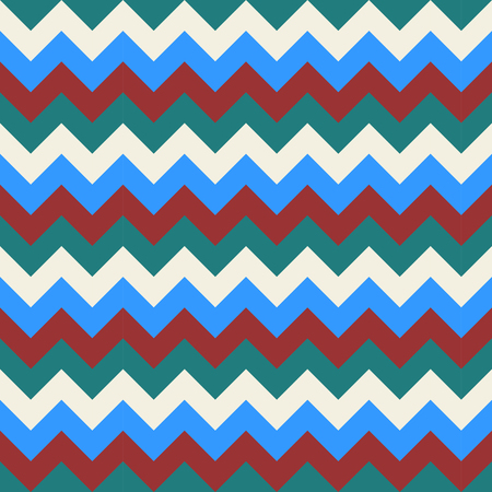 Chevron pattern arrows geometric design colorful white dark red sky blue turquoise tealのイラスト素材
