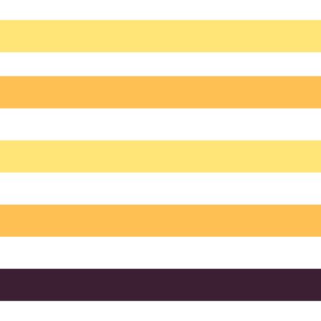 Seamless abstract geometric stripes vector pattern background with colorful horizontal lines. White, yellow, orange, dark purple.のイラスト素材