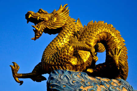 Golden Dragon in Phuket Townの写真素材