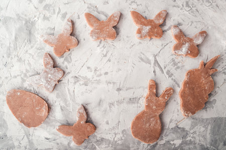 Easter gingerbread cookie dough.