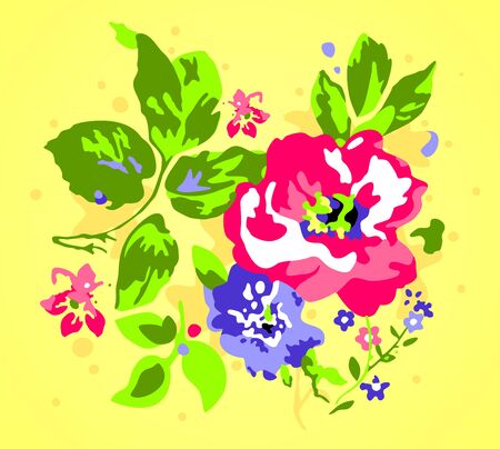 Abstract floral background のイラスト素材