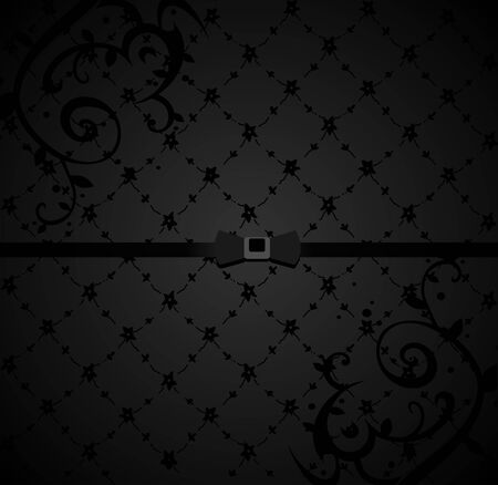 Abstract dark floral backgroundのイラスト素材