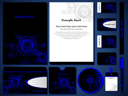 Corporate style. 11 various templates.のイラスト素材
