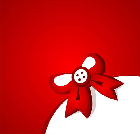 Gift background with red bow.のイラスト素材