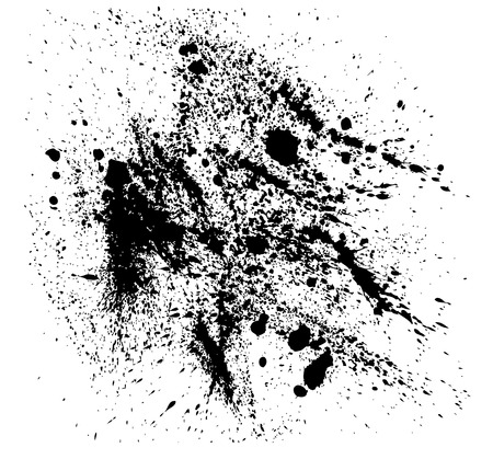 Abstract vector background with black splatters.のイラスト素材