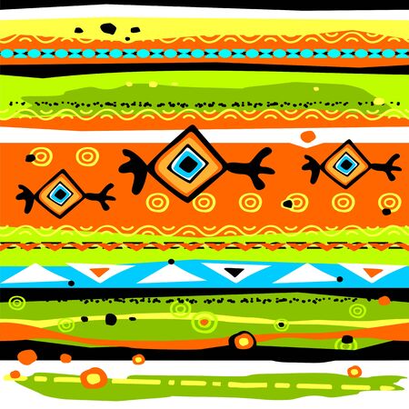 Vector bright seamless background with abstract pattern.のイラスト素材