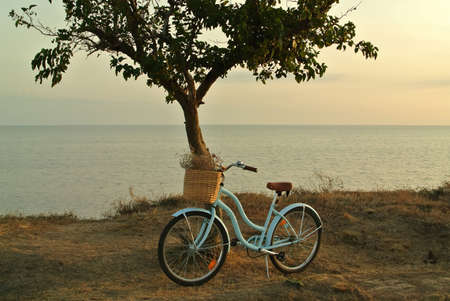 Beautiful sea view on the sunset.の写真素材