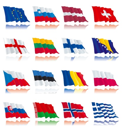 Flags set of world nations 1のイラスト素材