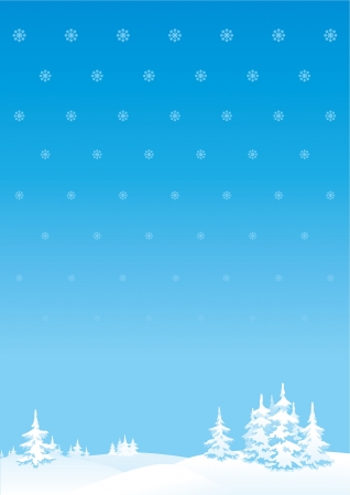 Merry Christmas s or New Year s landscape  vertical background of winter landscape のイラスト素材