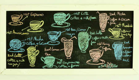 wood board menuの写真素材