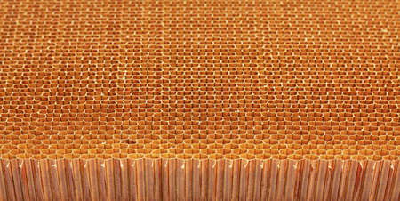 honeycomb core for aircraft structureの写真素材