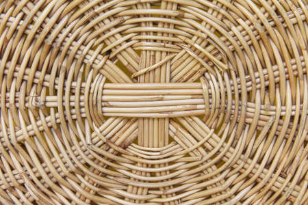 texture of rattan basketの写真素材