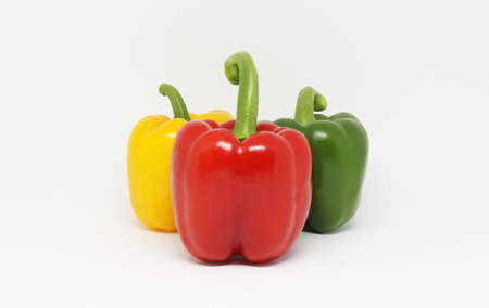 bell pepper on white backgroundの写真素材