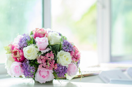 the gift flowerの写真素材