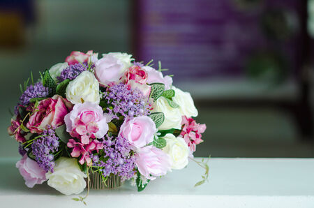 the gift flowerの写真素材