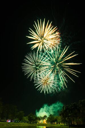 firework in happy new yearの写真素材