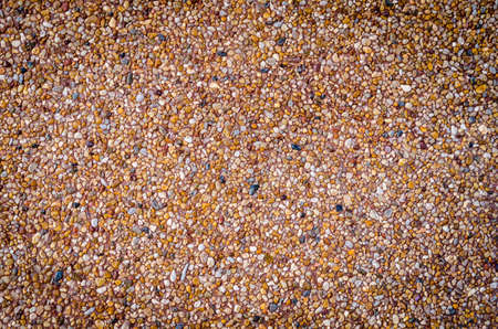 gravel texture background on the wallの写真素材