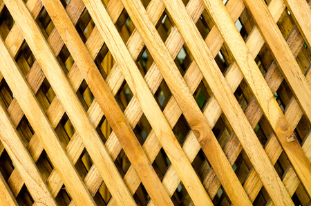 wooden fence background texture with square patternの写真素材