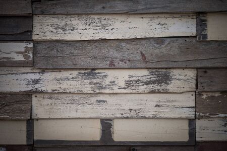 Old fir wood wall background knots holes. Striped pattern texture