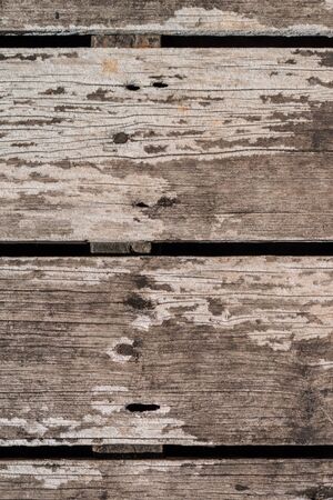 Old fir wood wall background knots holes. Striped pattern textureの写真素材