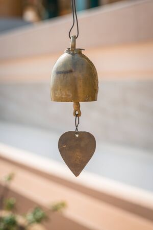 Close up Bell of Thai templeの写真素材