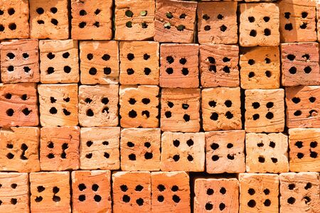 brick wall dirty, brick wall pattern texture backgroundの写真素材